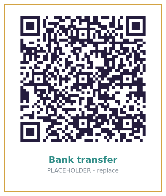 QR code for Bank transfer