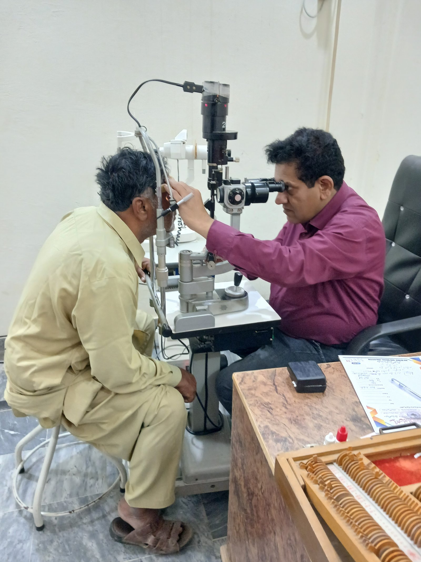 Eyesight screening in village schools